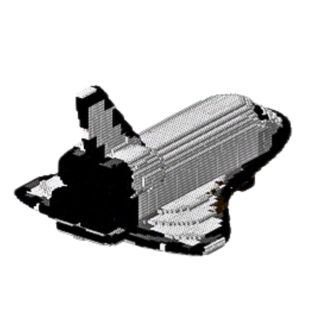 a 3d Brick model of a space shuttle
