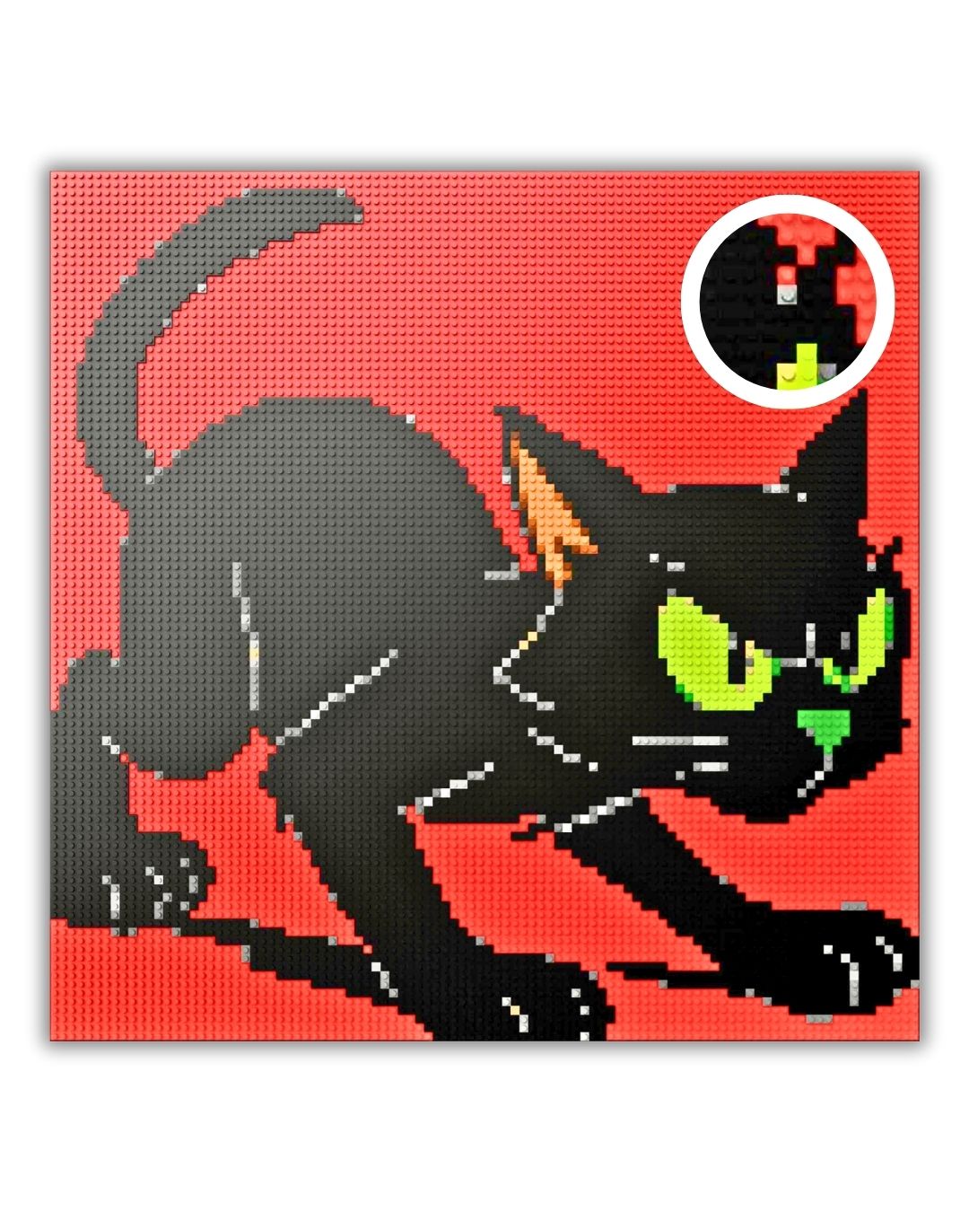 LEGO Mosaic Design of Scarecrow_Mosaic 100x100studs large