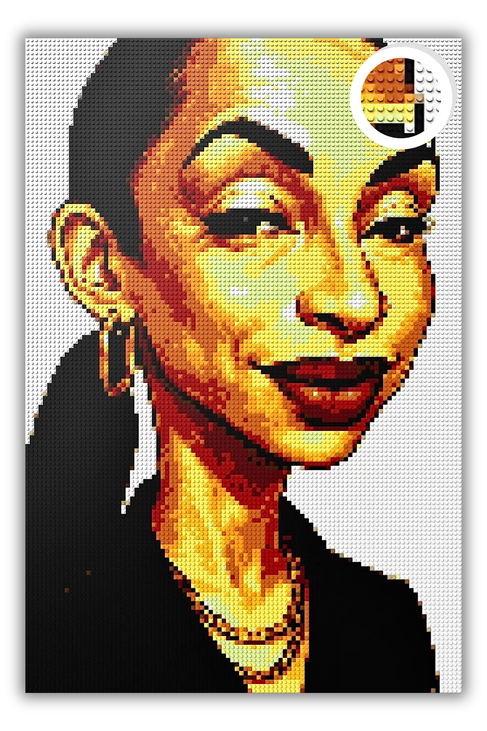 Sade_100x150_LEGO-TrueColors Mosaik Sade_100x150_LEGO-TrueColors Mosaik