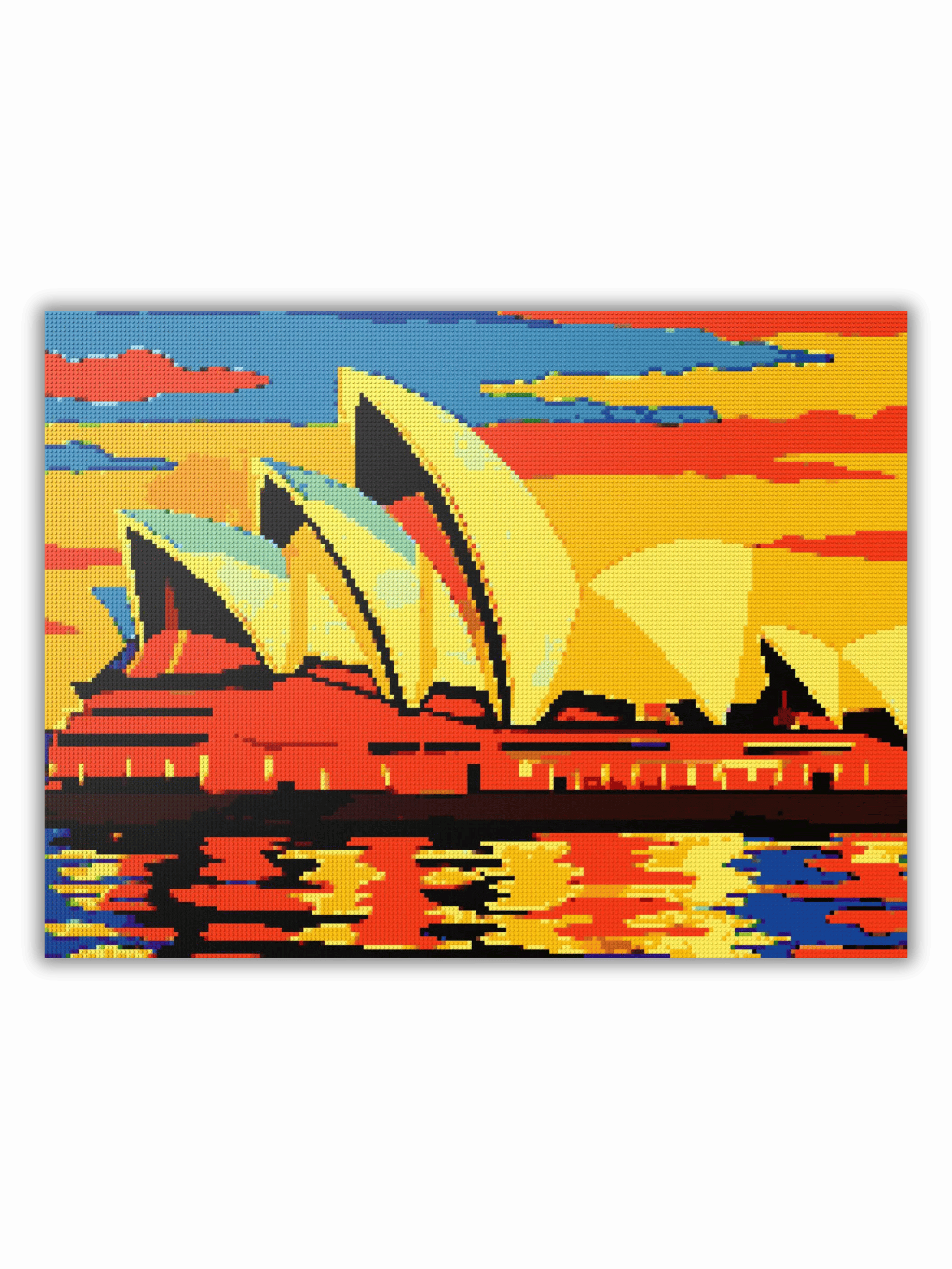 Sydney Opera House Brick Mosaic Wall Art 200x150 stds
