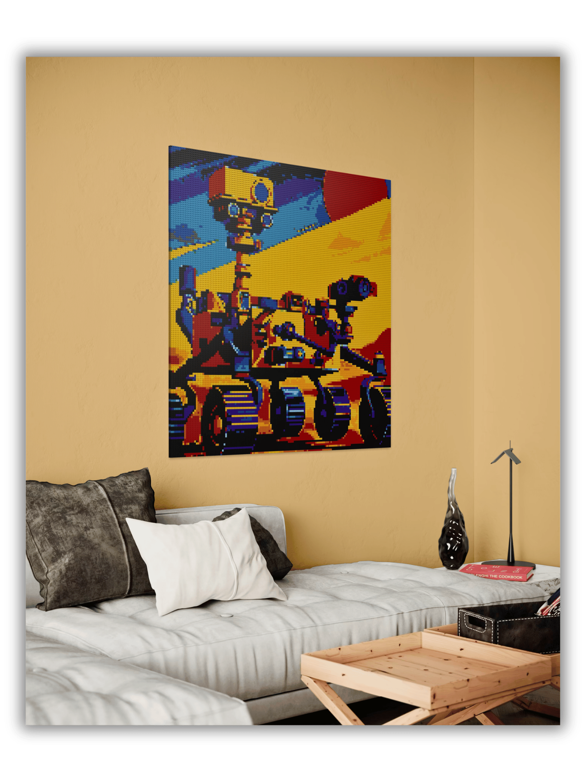 Perseverance Rover on Mars 150x150 stds LEGO Color Mosaic