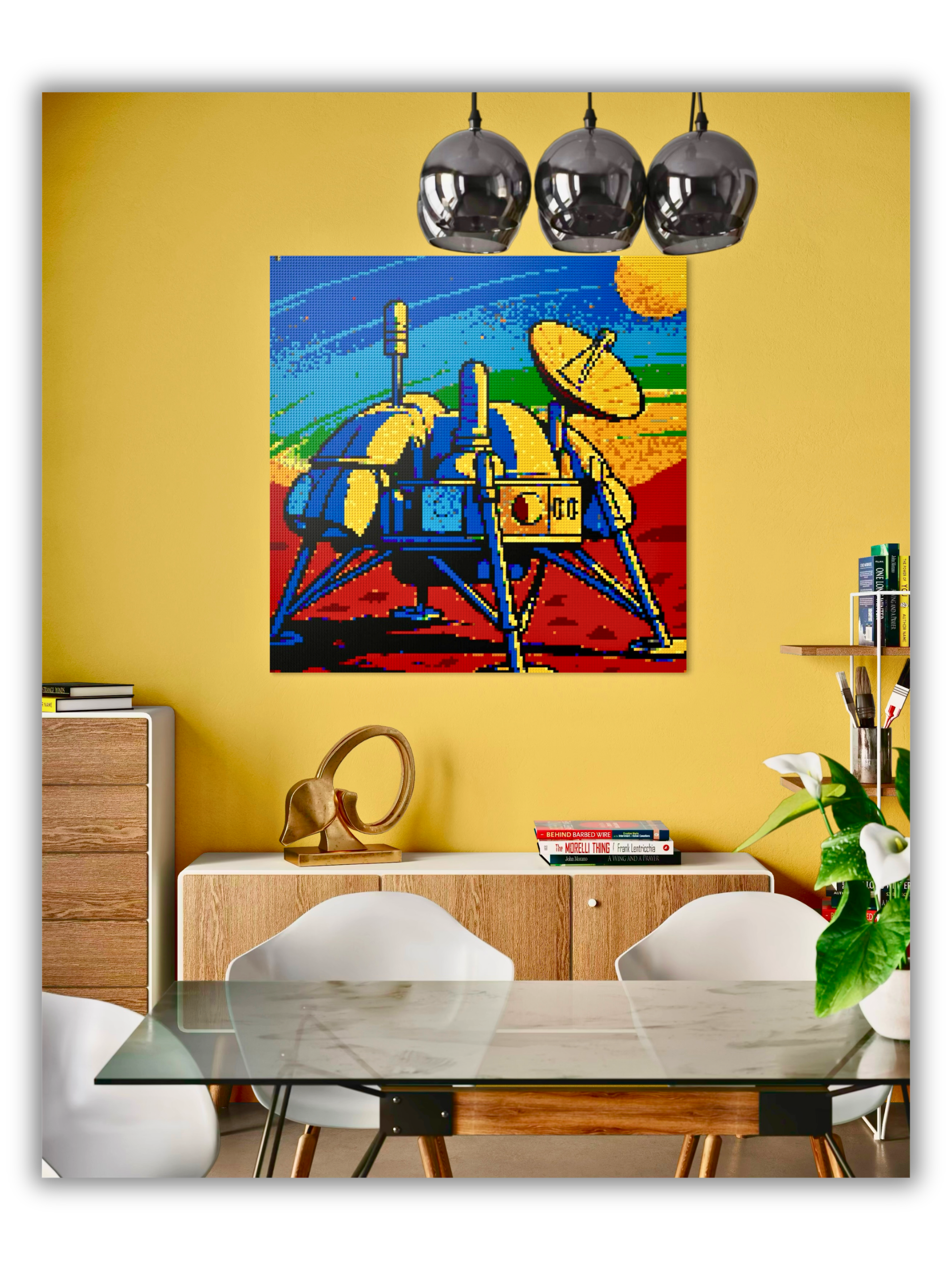 Free Mosaic Instructions of the Viking Lander 150x150 studs large Brick Mosaic piece